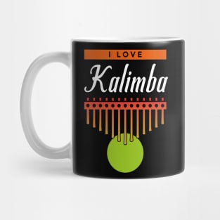 i love Kalimba Thump Piano African Music Instrument Gift Mug